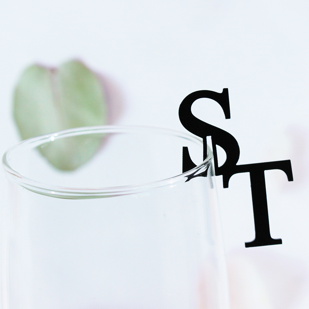 Cocktail Recipe Book - Personalized Drink Initial Tag Stirrers Wedding