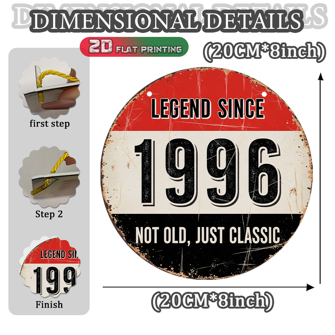 2D Flat, 1pc 1996 Vintage Alum - Home Bar Signs recension och pris