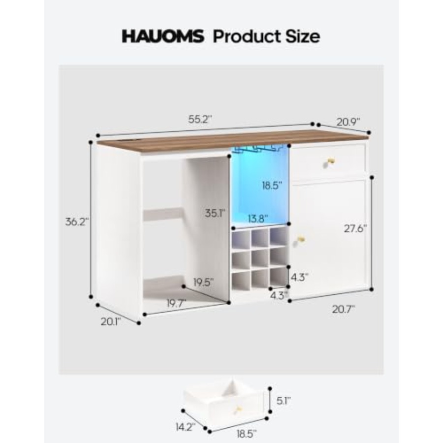 Coffee Bar Cabinet with Fridge - Home Bar And Fridge recension och pris