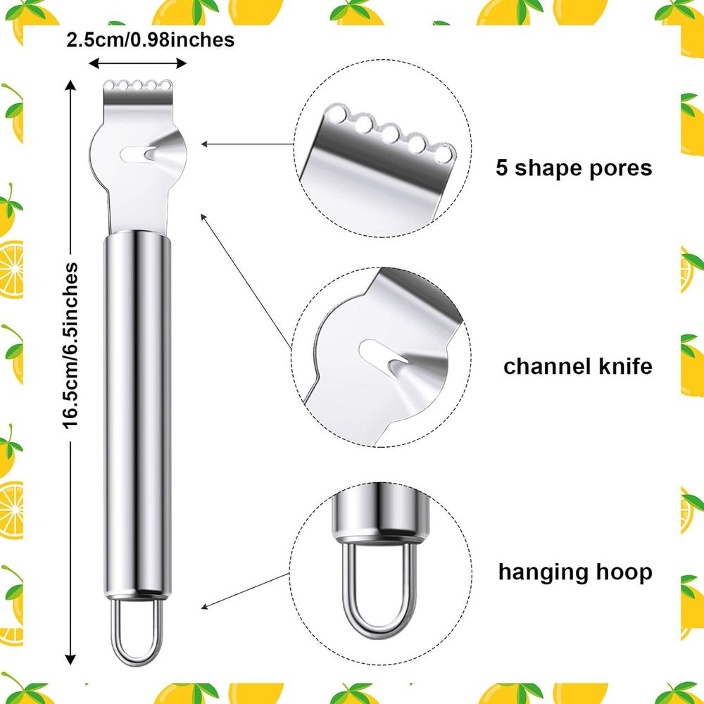 Dual-Blade Stainless Steel Cit - Peeler Channel Knife recension och pris