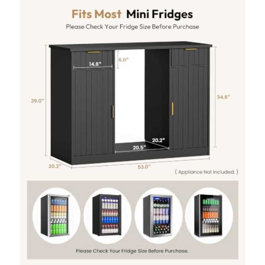 53 Coffee Bar Cabinet with Min - Home Bar And Fridge recension och pris