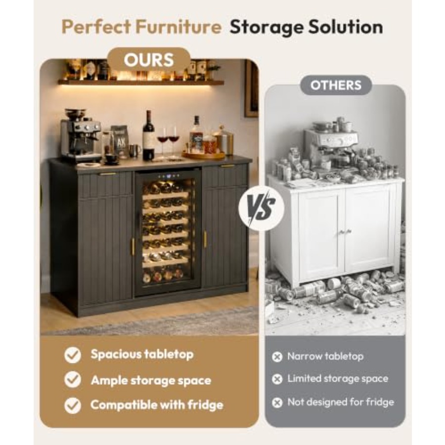53 Coffee Bar Cabinet with Min - Home Bar And Fridge recension och pris