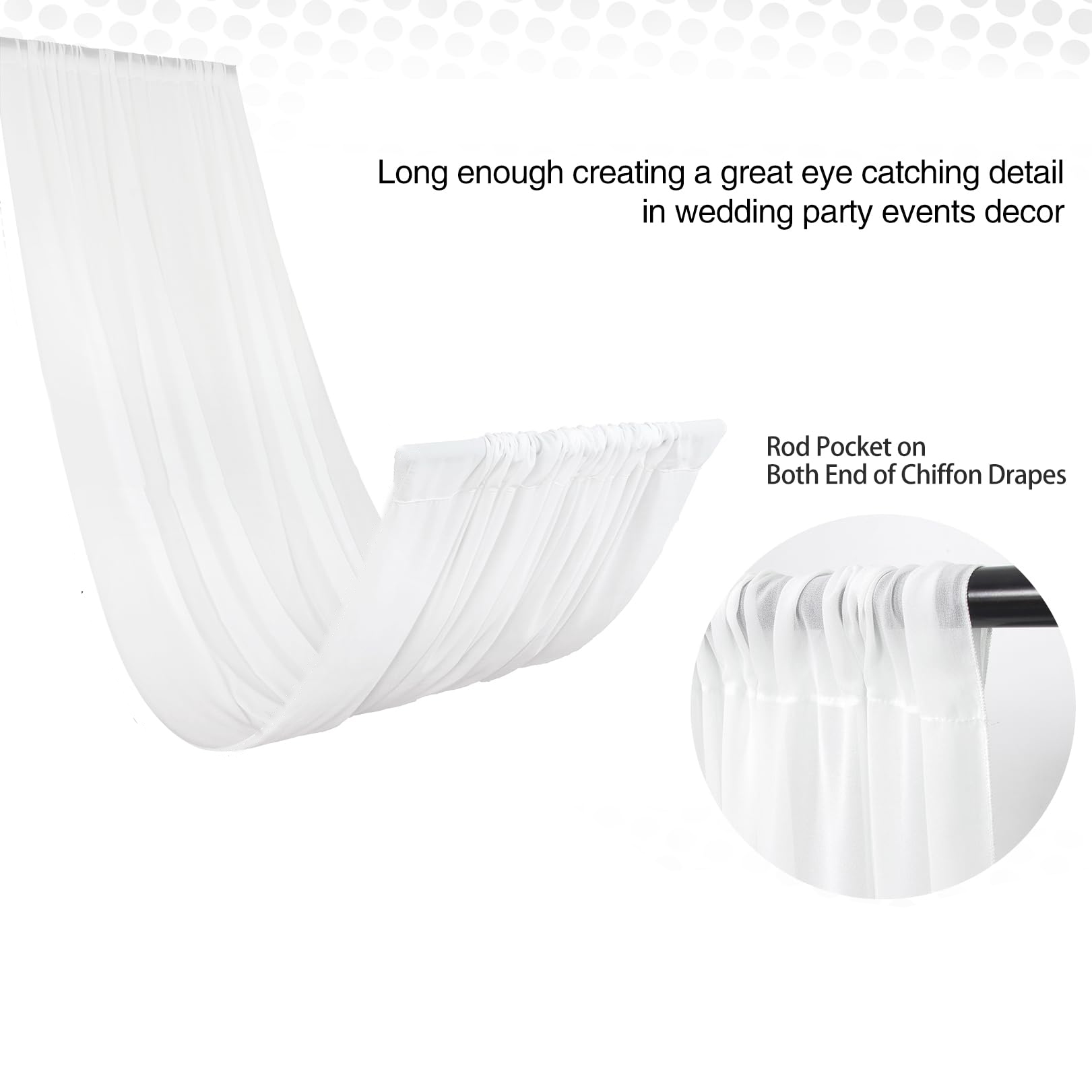 Wedding Arch Ceiling Drape Roo - Home Bargains recension och pris
