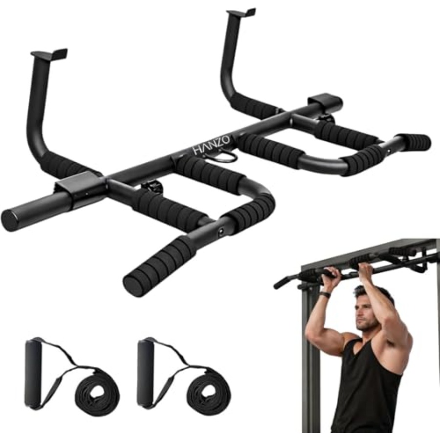 Doorway Pull Up Bar Set with S - Home Bar Setup recension och pris