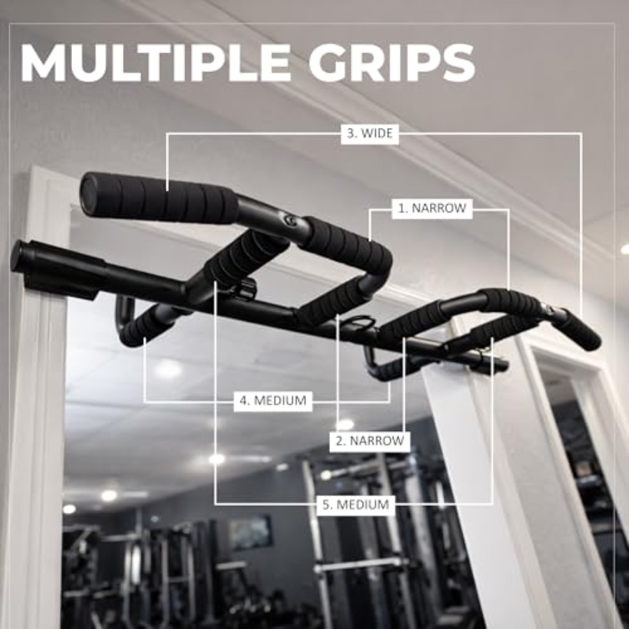 Doorway Pull Up Bar Set with S - Home Bar Setup recension och pris