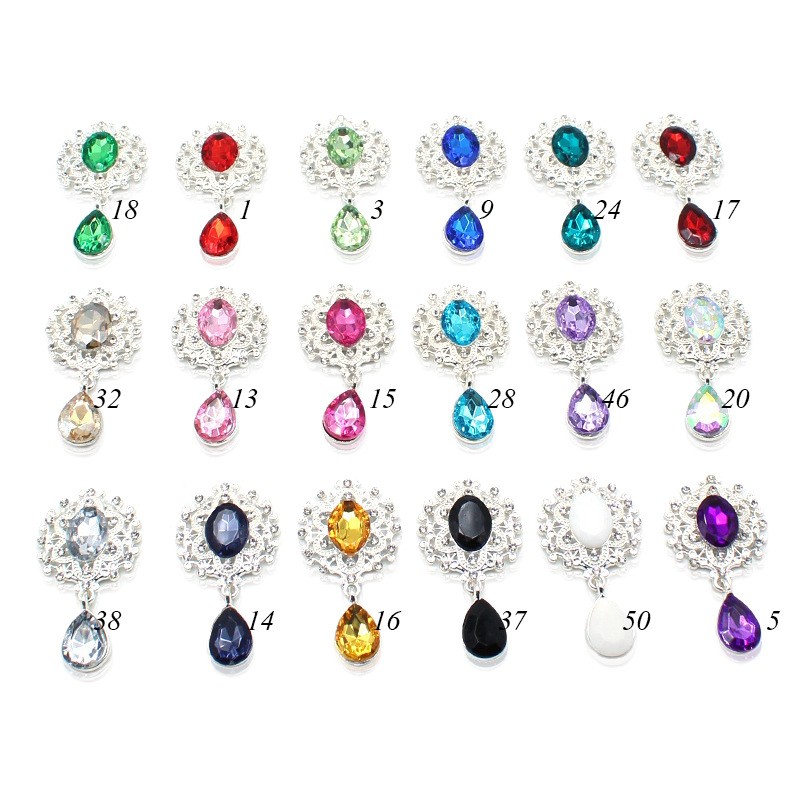 Shiny 25 * 46MM 10Pcs Crystal  - Cocktail Recipe Book recension och pris