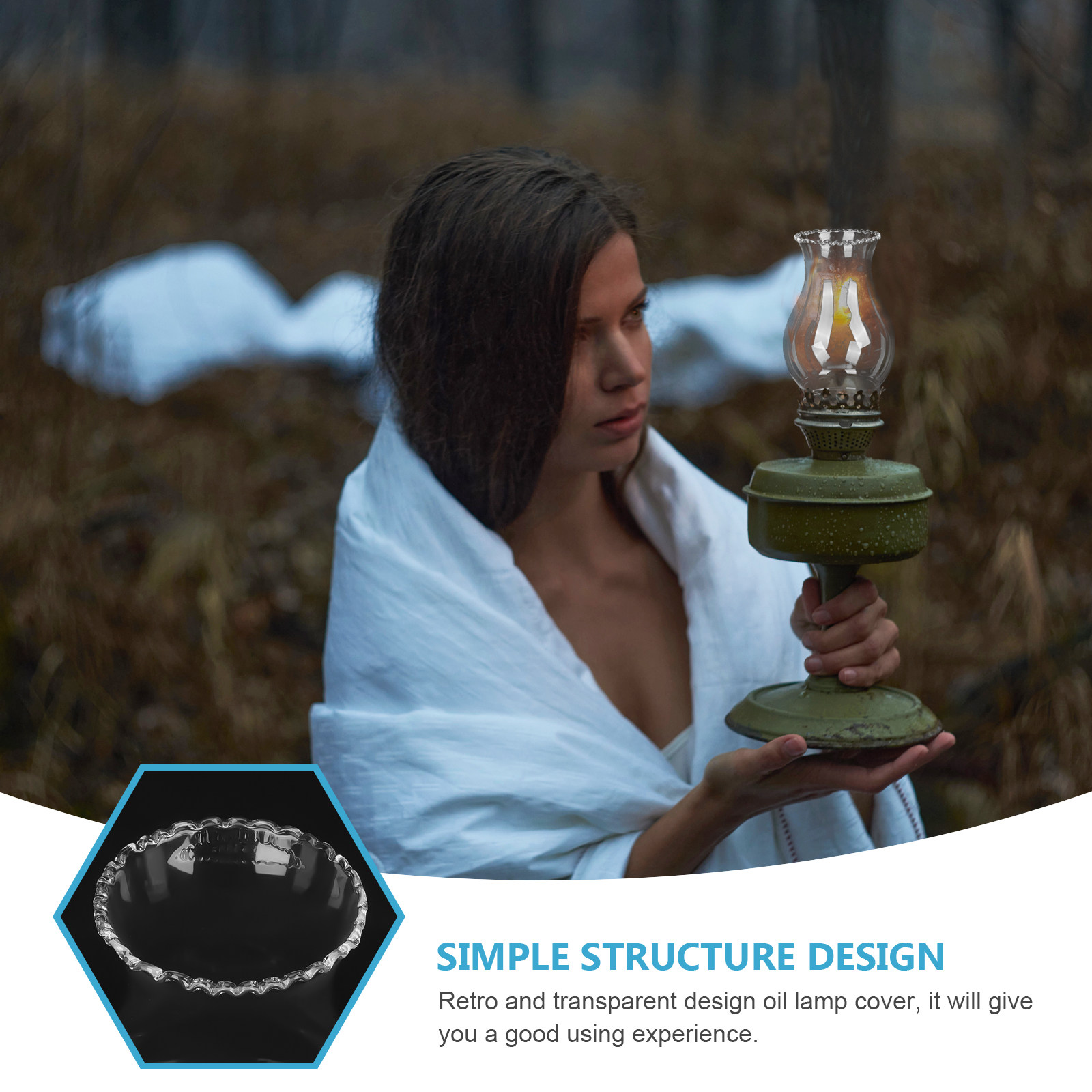 Retro Glass Lampshade for Oil  - Old Fashioned Glass recension och pris