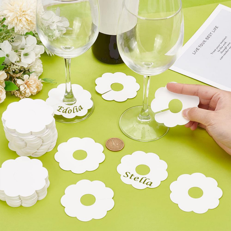 50pcs  Wine Glass Display Card - Cocktail Recipe Book recension och pris