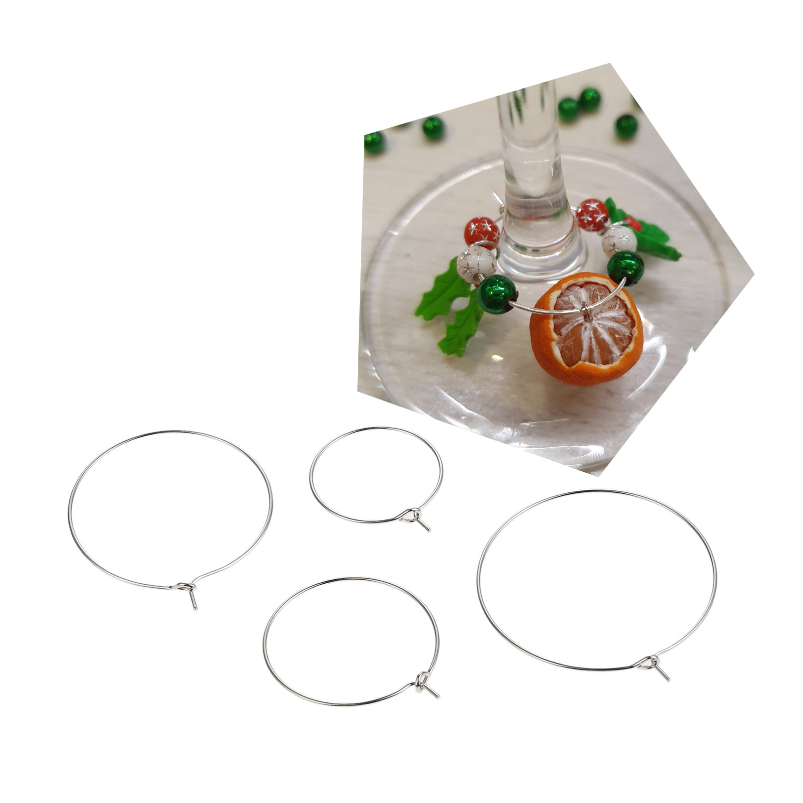 100pcs Iron Rings Making Wine  - Cocktail Recipe Book recension och pris