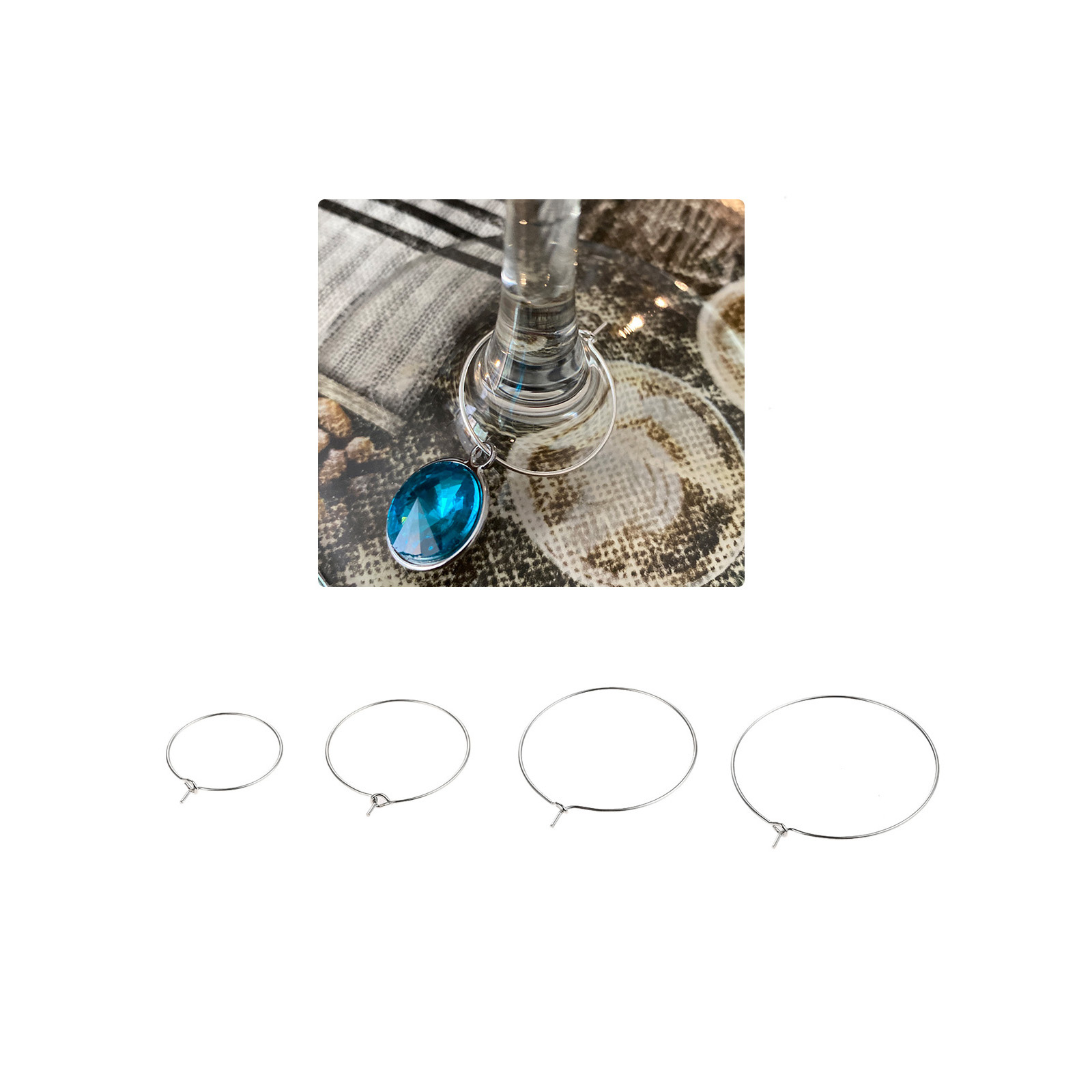 100pcs Iron Rings Making Wine  - Cocktail Recipe Book recension och pris