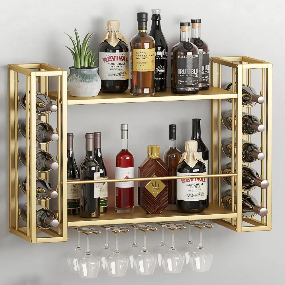 Wall Mounted Wine Rack, Wine R - Home Bar Shelf recension och pris